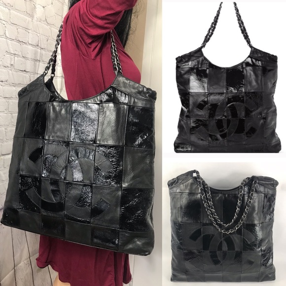 💎STUNNING💎patchwork CHANEL tote bag FINAL PRICE